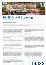 Bliss Cleaning Instructions